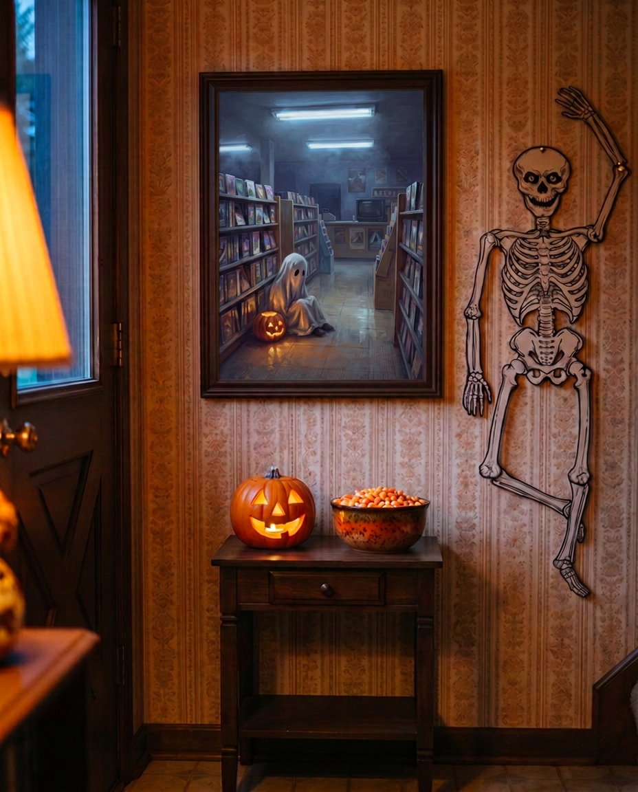 Lonely Ghost — After Hours Rental | Vintage Halloween Poster Print