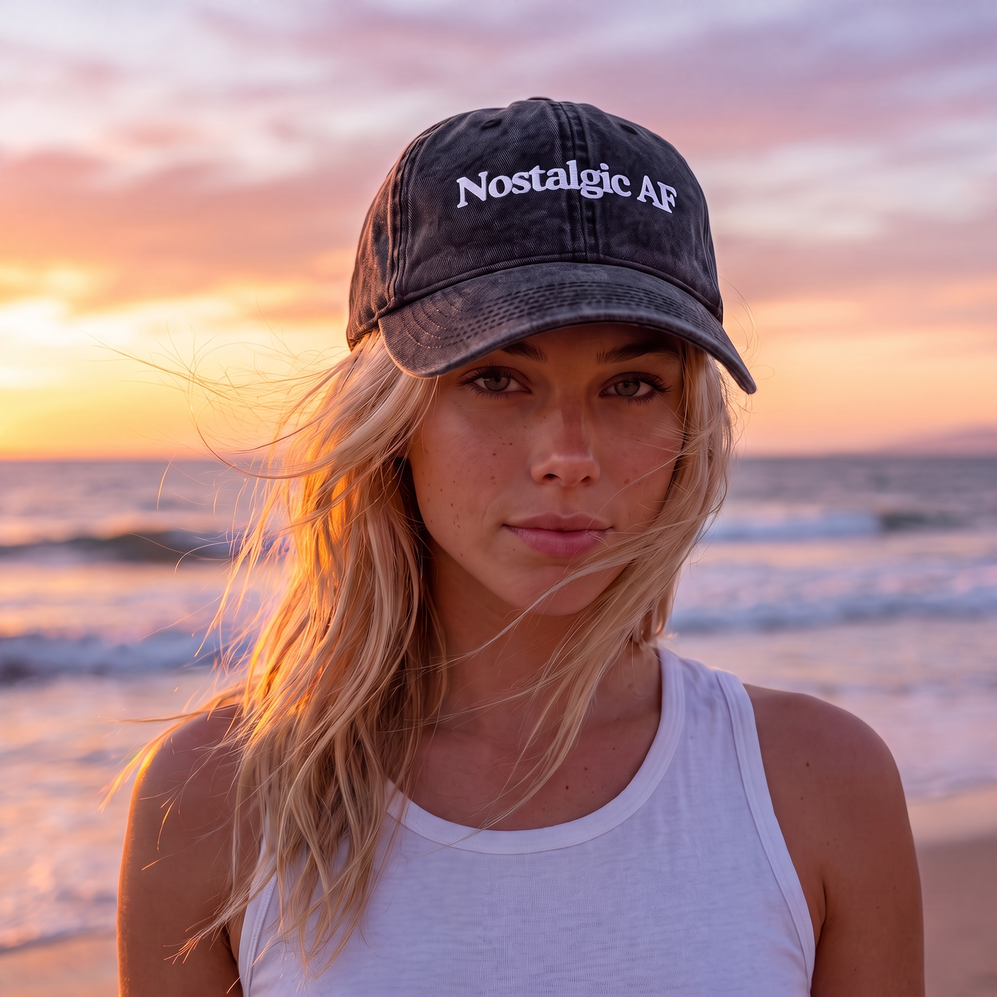 Nostalgic AF Vintage Washed Dad Hat